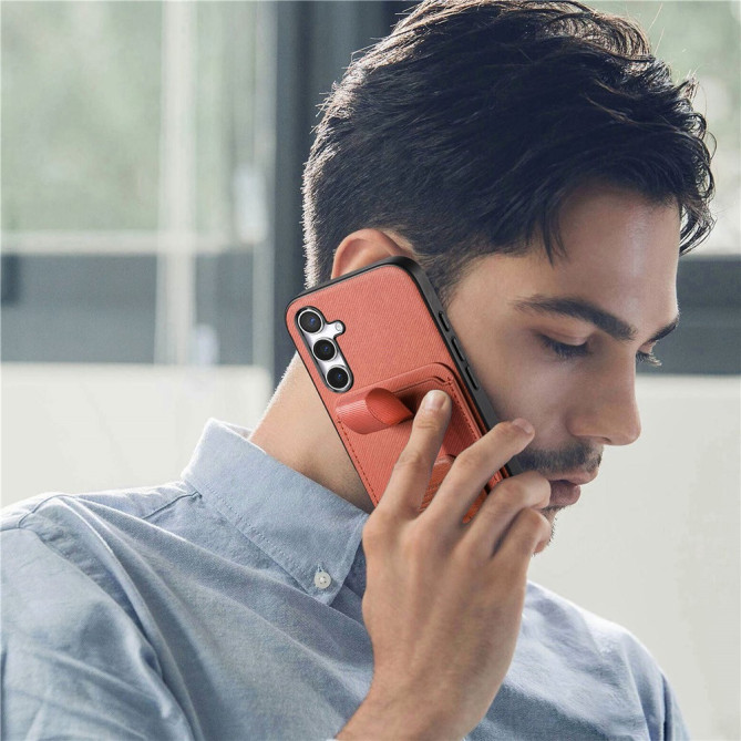 Coque Samsung Galaxy A37 Tissu avec Support BRIA