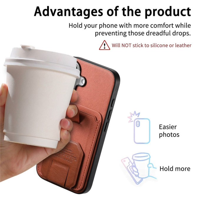 Coque Samsung Galaxy A37 Tissu avec Support BRIA