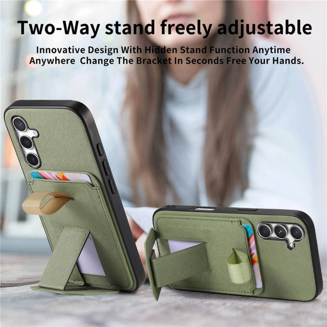 Coque Samsung Galaxy A37 Tissu avec Support BRIA