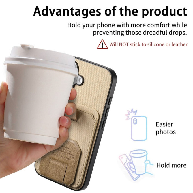 Coque Samsung Galaxy A37 Tissu avec Support BRIA