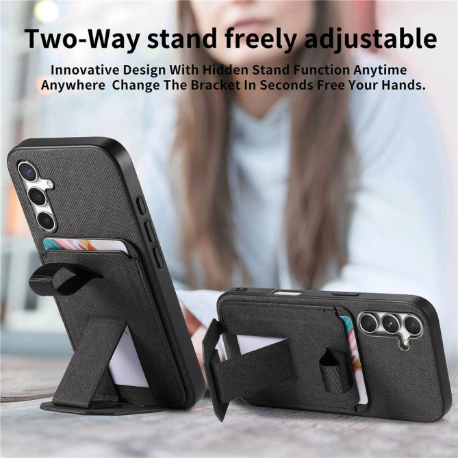 Coque Samsung Galaxy A37 Tissu avec Support BRIA