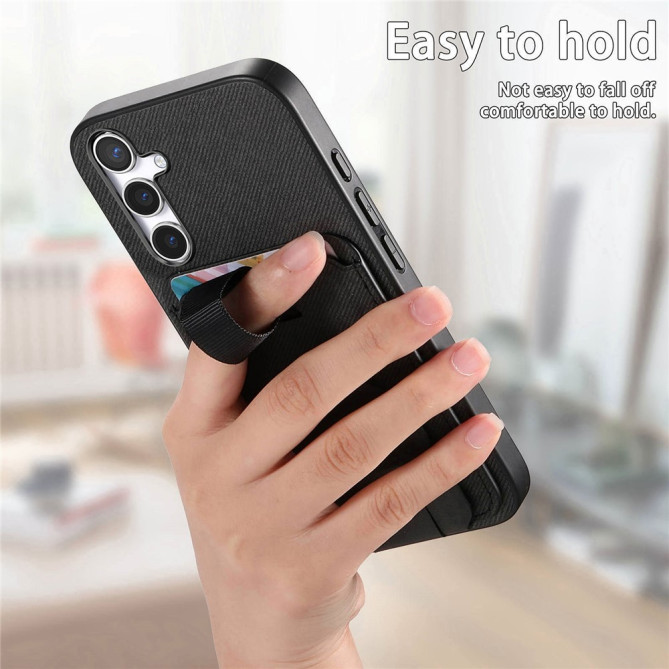 Coque Samsung Galaxy A37 Tissu avec Support BRIA