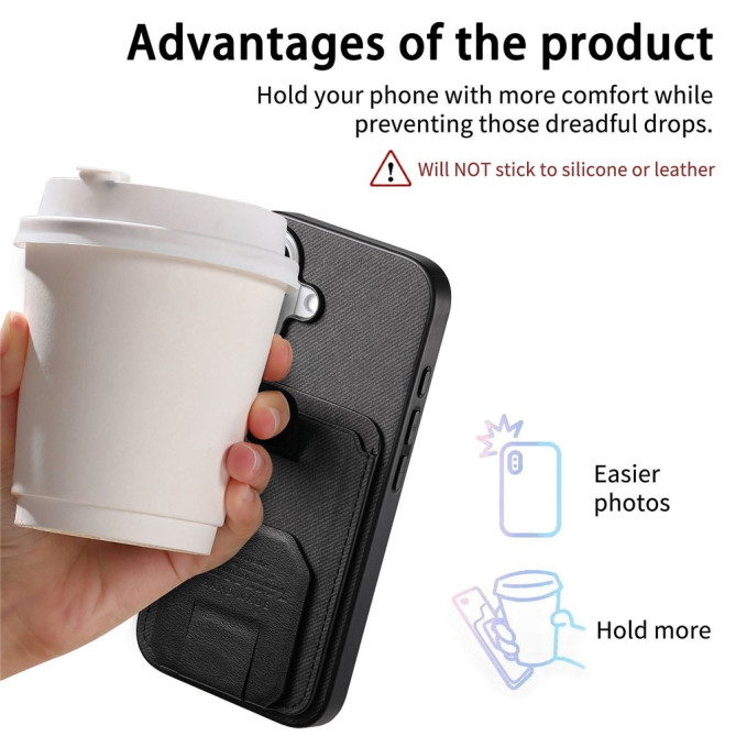 Coque Samsung Galaxy A37 Tissu avec Support BRIA