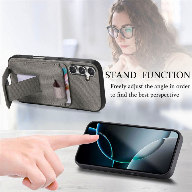 Coque Samsung Galaxy A37 Tissu avec Support BRIA