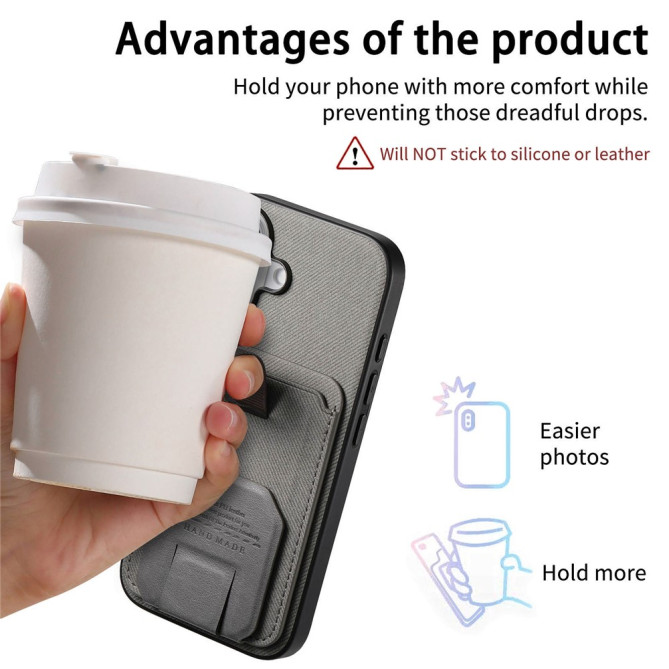 Coque Samsung Galaxy A37 Tissu avec Support BRIA