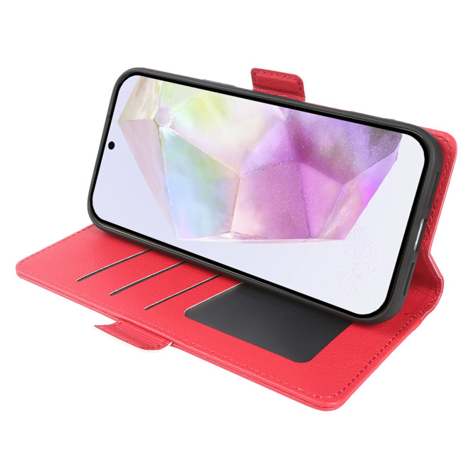 Housse Samsung Galaxy A37 Litchi avec Support BRIA