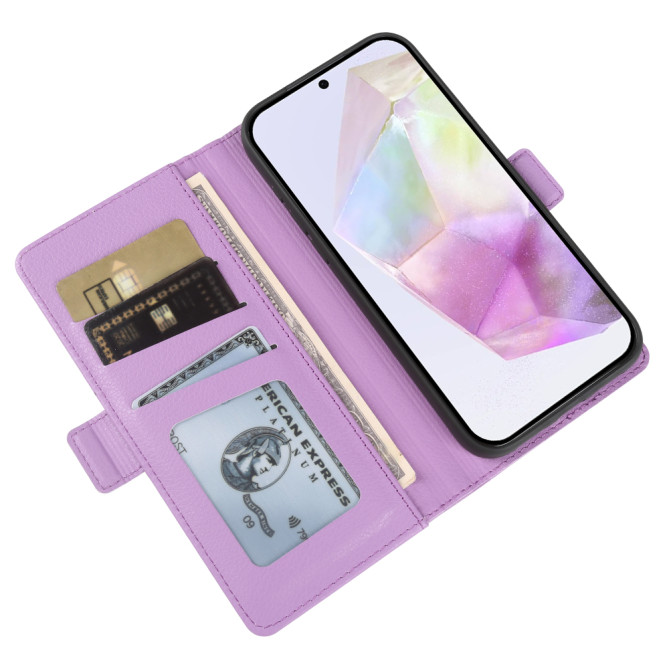 Housse Samsung Galaxy A37 Litchi avec Support BRIA