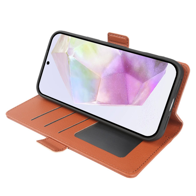 Housse Samsung Galaxy A37 Litchi avec Support BRIA