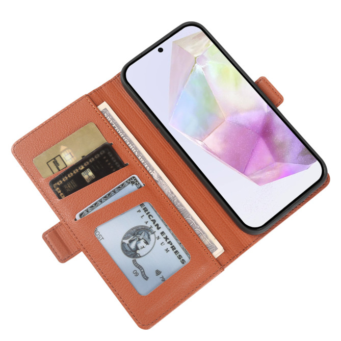 Housse Samsung Galaxy A37 Litchi avec Support BRIA