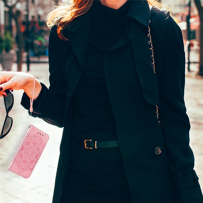 Housse Samsung Galaxy A37 Pivoine avec Dragonne CARA