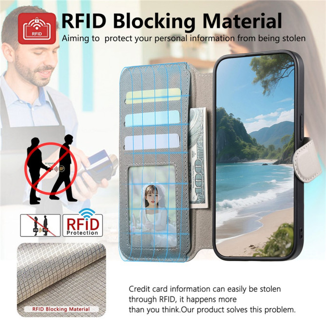 Housse Samsung Galaxy A37 Tissu RFID