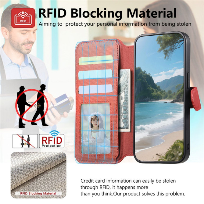 Housse Samsung Galaxy A37 Tissu RFID