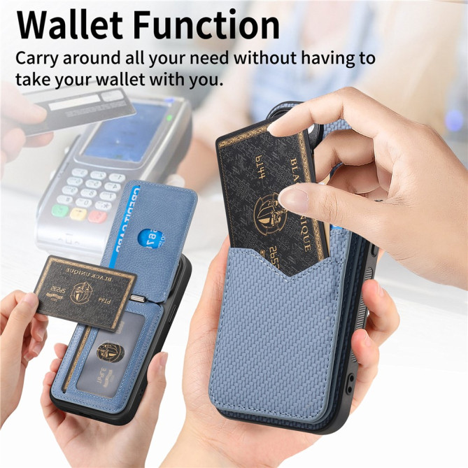 Coque Samsung Galaxy A37 Fibre de Carbone Détachable