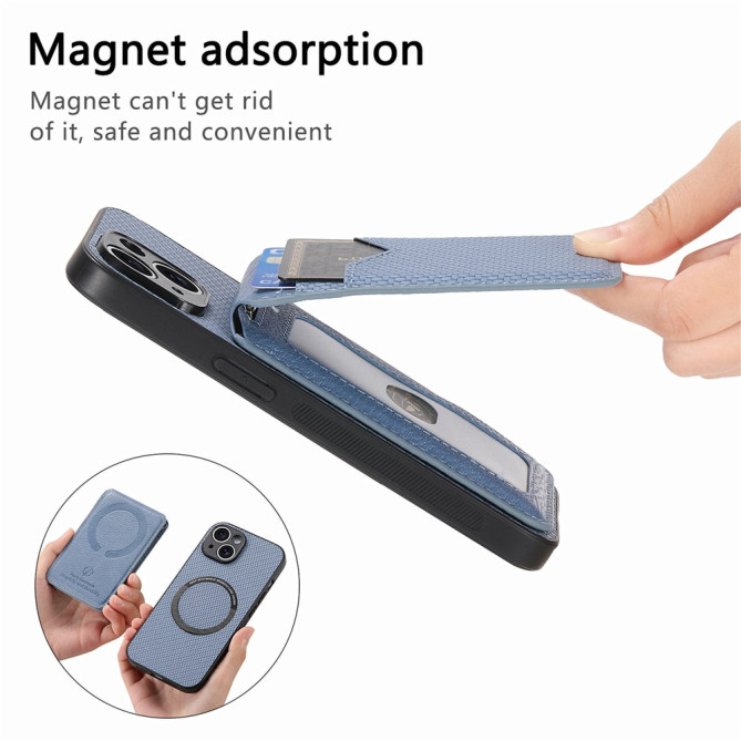 Coque Samsung Galaxy A37 Fibre de Carbone Détachable