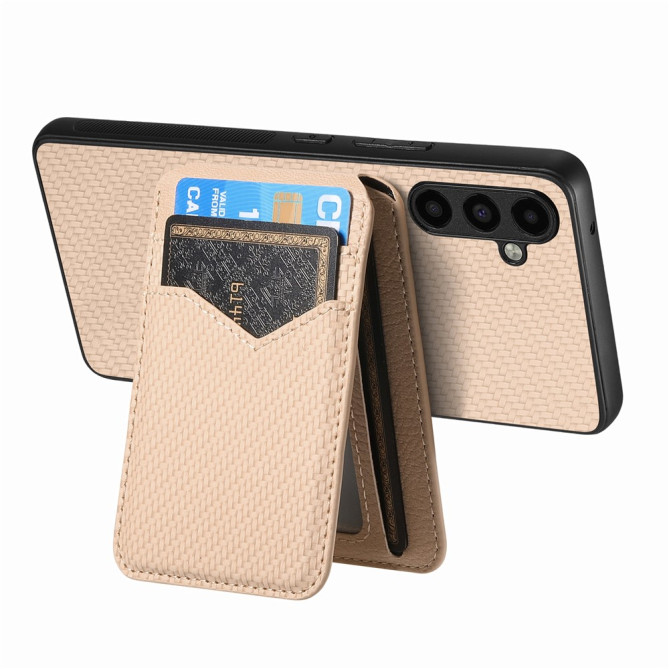 Coque Samsung Galaxy A37 Fibre de Carbone Détachable