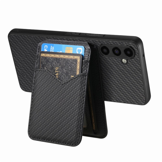 Coque Samsung Galaxy A37 Fibre de Carbone Détachable