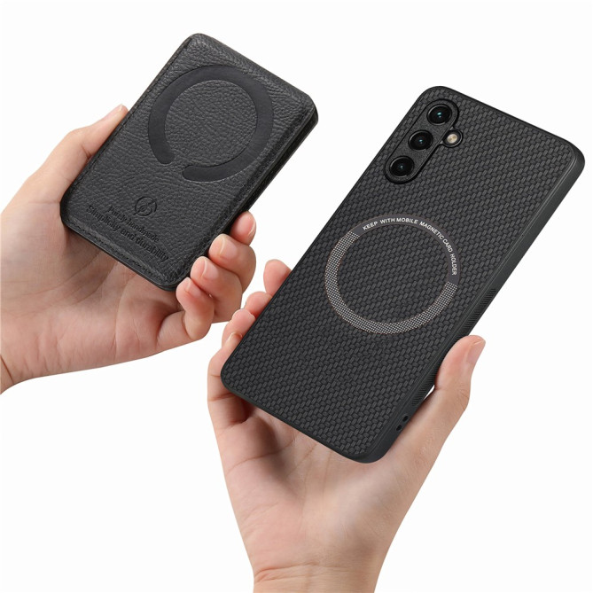 Coque Samsung Galaxy A37 Fibre de Carbone Détachable