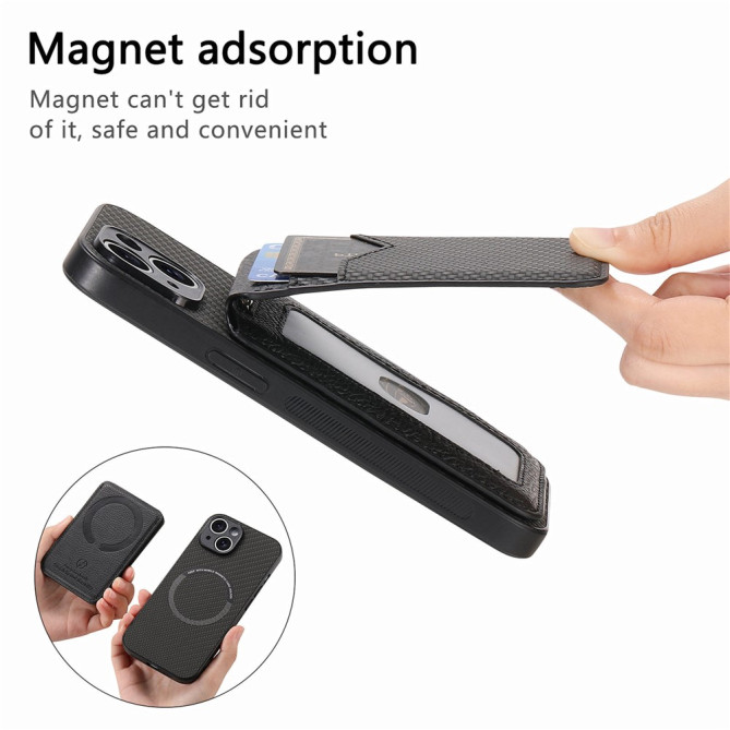 Coque Samsung Galaxy A37 Fibre de Carbone Détachable