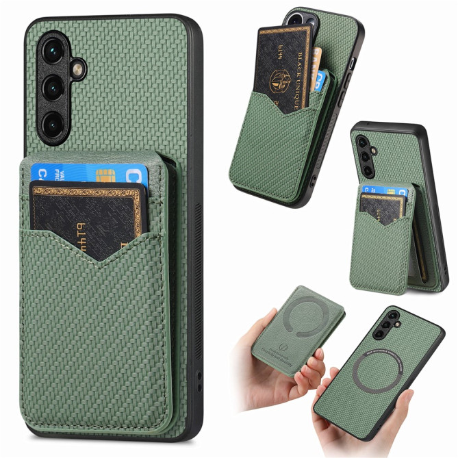 Coque Samsung Galaxy A37 Fibre de Carbone Détachable