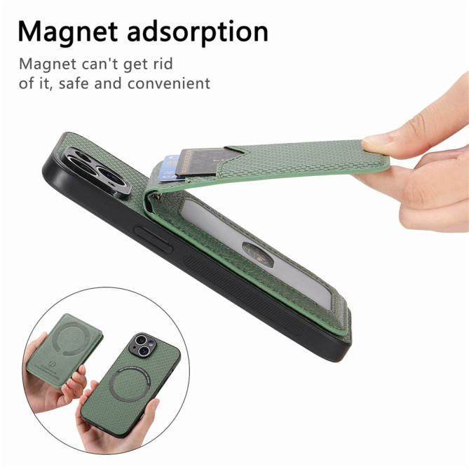 Coque Samsung Galaxy A37 Fibre de Carbone Détachable