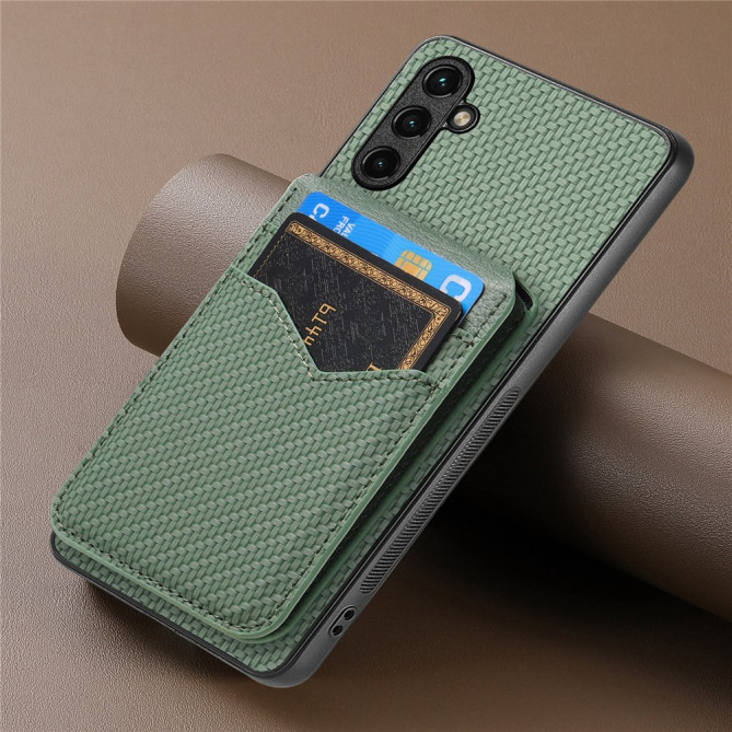 Coque Samsung Galaxy A37 Fibre de Carbone Détachable