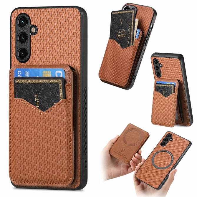 Coque Samsung Galaxy A37 Fibre de Carbone Détachable