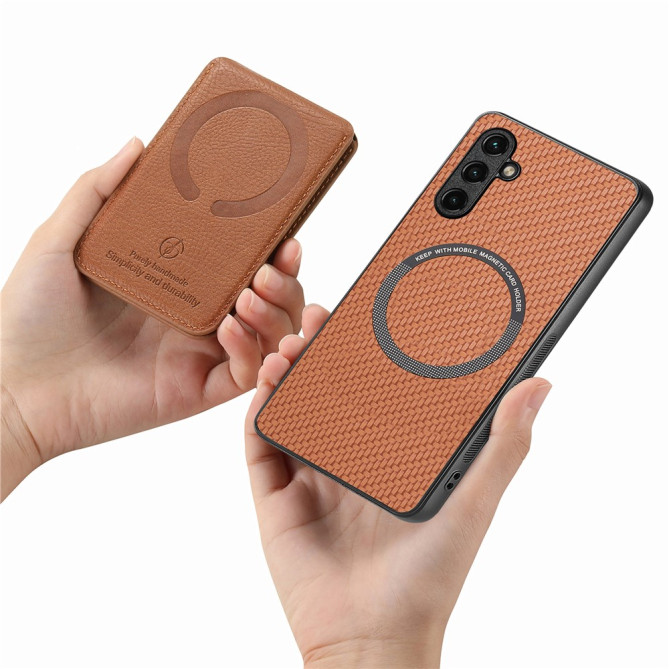 Coque Samsung Galaxy A37 Fibre de Carbone Détachable