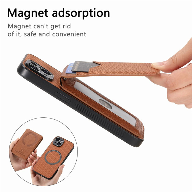 Coque Samsung Galaxy A37 Fibre de Carbone Détachable