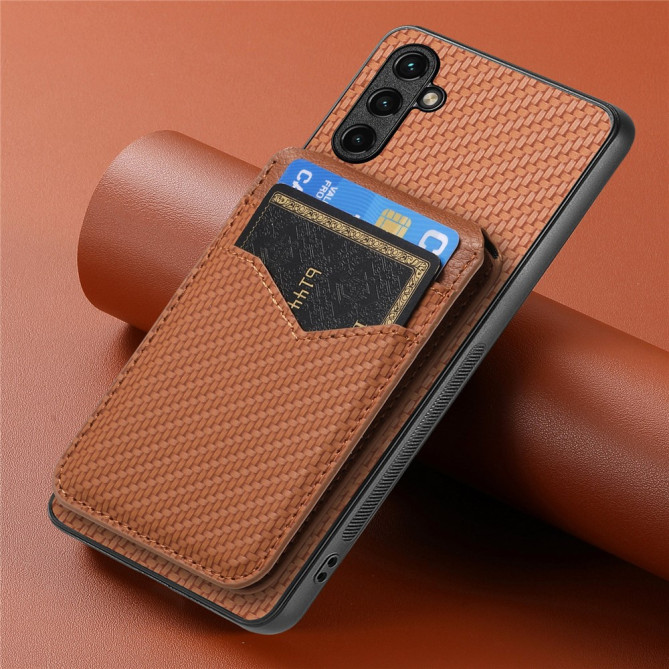 Coque Samsung Galaxy A37 Fibre de Carbone Détachable