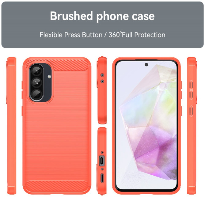 Coque Samsung Galaxy A37 Fibre de Carbone Brossée