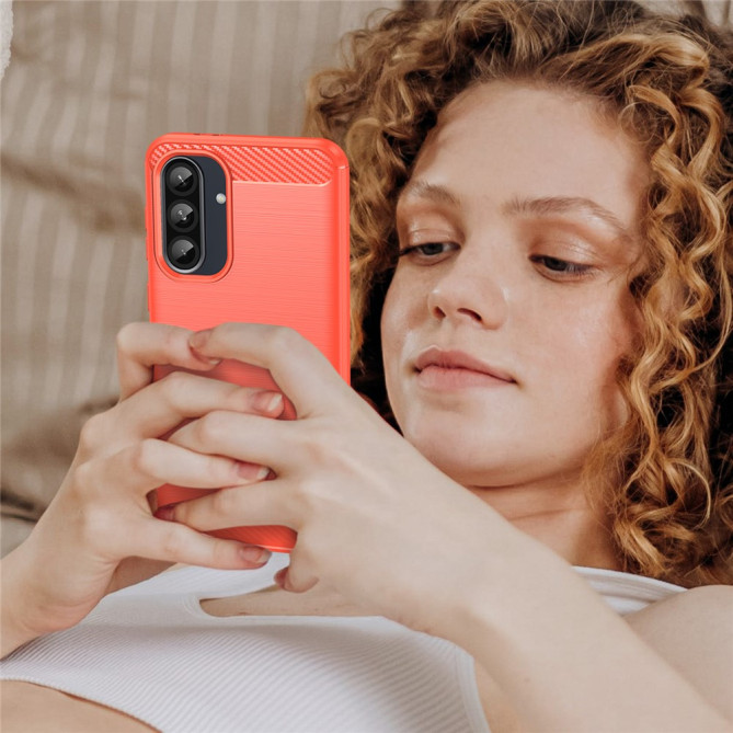 Coque Samsung Galaxy A37 Fibre de Carbone Brossée