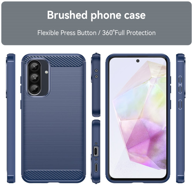 Coque Samsung Galaxy A37 Fibre de Carbone Brossée