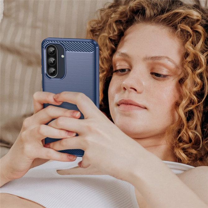 Coque Samsung Galaxy A37 Fibre de Carbone Brossée