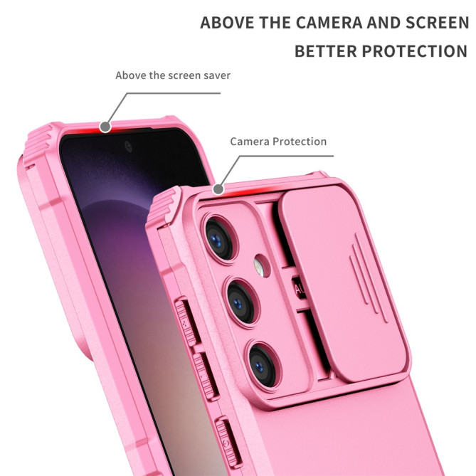 Coque Samsung Galaxy A37 TPU + PC Cache Caméra avec Support DINA