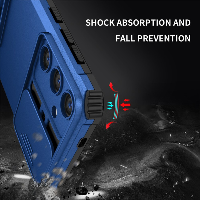 Coque Samsung Galaxy A37 TPU + PC Cache Caméra avec Support DINA