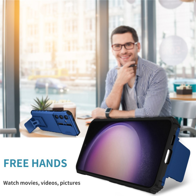 Coque Samsung Galaxy A37 TPU + PC Cache Caméra avec Support DINA