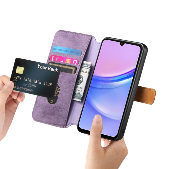 Housse Samsung Galaxy A37 Rétro avec Support