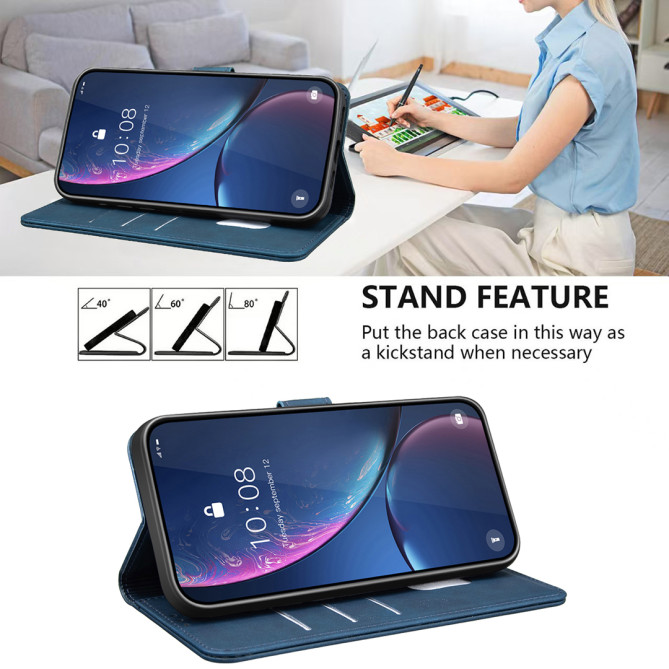 Housse Samsung Galaxy A37 BINFEN BF37 Simili Cuir RFID