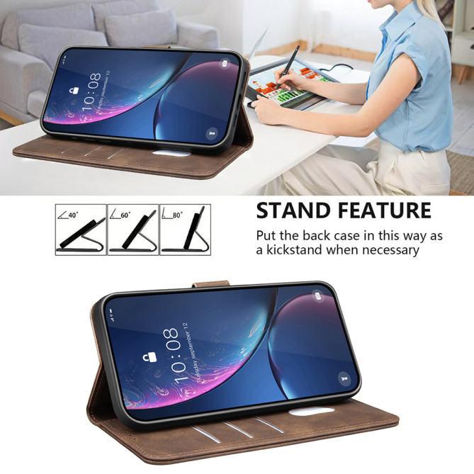 Housse Samsung Galaxy A37 BINFEN BF37 Simili Cuir RFID