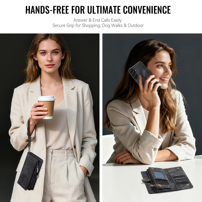 Housse Samsung Galaxy A37 CASEME 008 Simili Cuir avec Dragonne