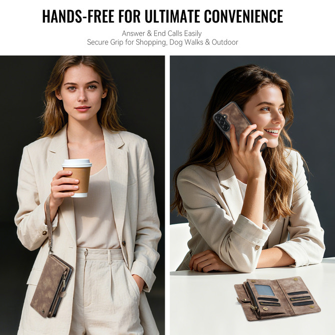 Housse Samsung Galaxy A37 CASEME 008 Simili Cuir avec Dragonne