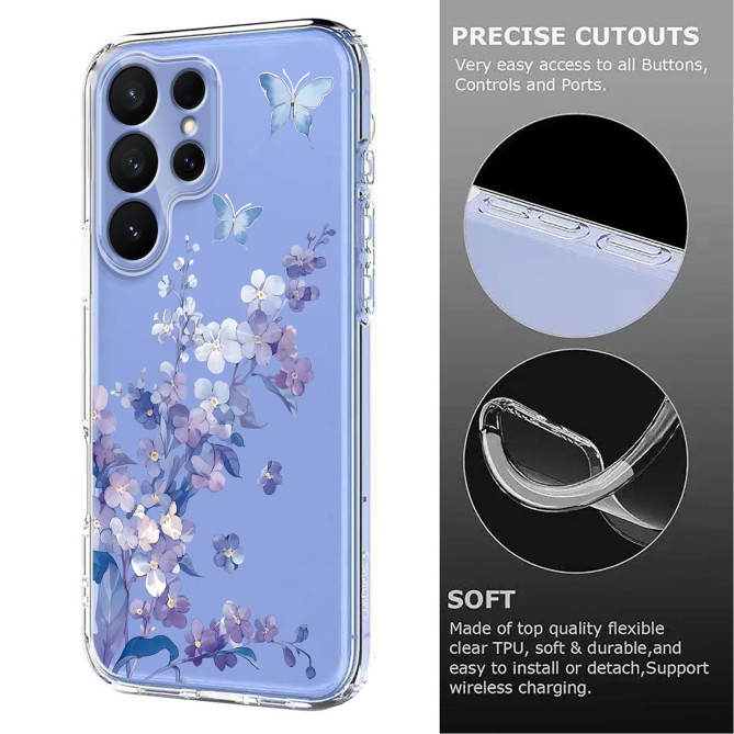 Coque Samsung Galaxy S26 Ultra Fleurs et Papillons