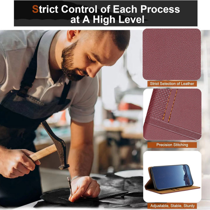 Flip Cover Samsung Galaxy S26 Ultra Lignes Structurées