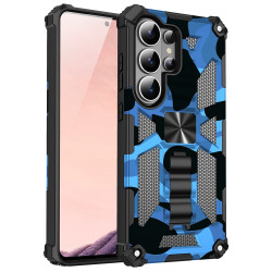 Coque Samsung Galaxy S26 Ultra Camouflage Blue avec Support