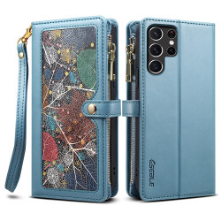 Housse Samsung Galaxy S26 Ultra Portefeuille à Motif avec Blocage RFID