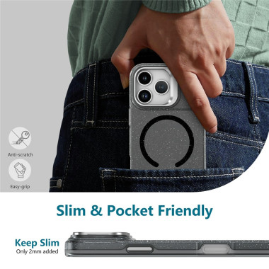 Coque Samsung Galaxy S26 Ultra Transparent Black avec Support