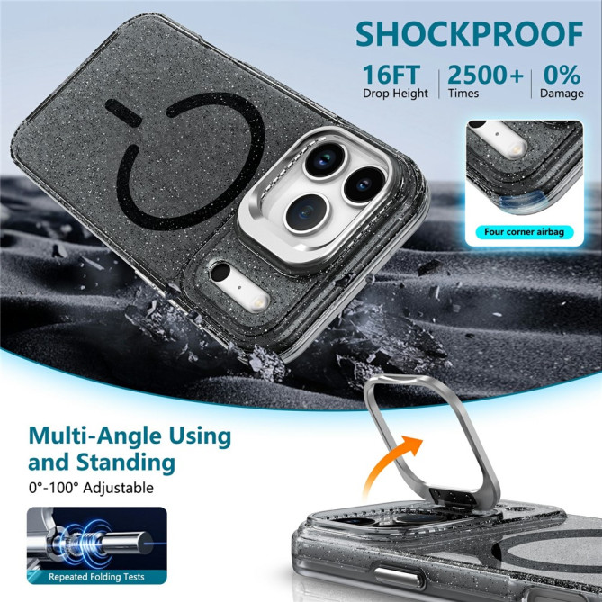 Coque Samsung Galaxy S26 Ultra Transparent Black avec Support