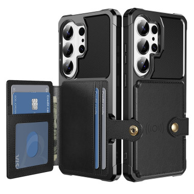 Coque Samsung Galaxy S26 Ultra Simili Cuir Porte-cartes CARA