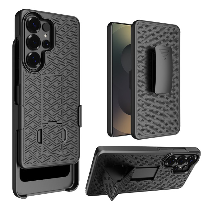 Coque Samsung Galaxy S26 Ultra intégrale avec clip ceinture avec Support CLEA