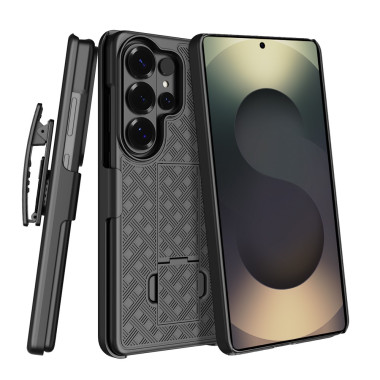 Coque Samsung Galaxy S26 Ultra intégrale avec clip ceinture avec Support CLEA